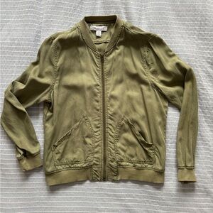 Kenneth Cole Army Green Bomber Jacket